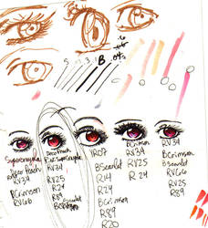 Copic Marker Eye Studies