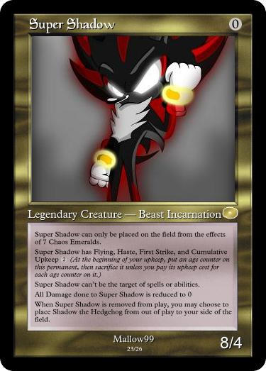 Super Shadow's Card by Mallow99 on DeviantArt