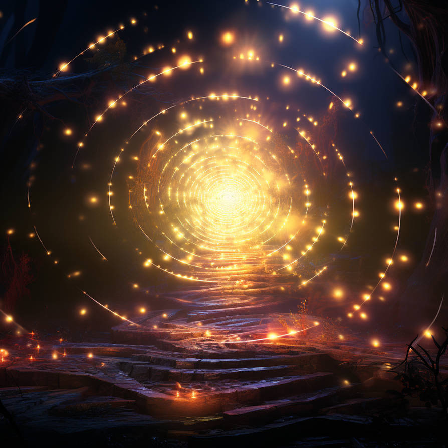 Fracoris A Whirlwind A Spiral Of Light Rising From by Fracoris on ...