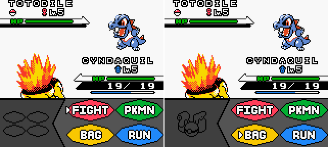 Pokemon GBC Black White Battle UI Mockup Version 2 by Matdemo159 on ...