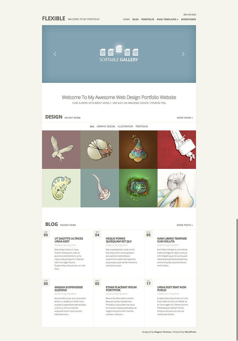 Flexible WordPress Portfolio Theme