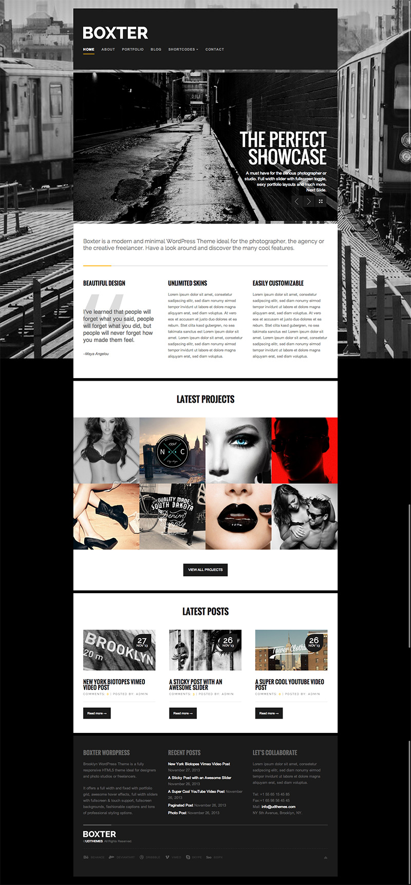 Boxter - Creative Responsive WordPress Theme