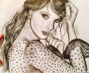 Taylor Swift Pencil Drawing