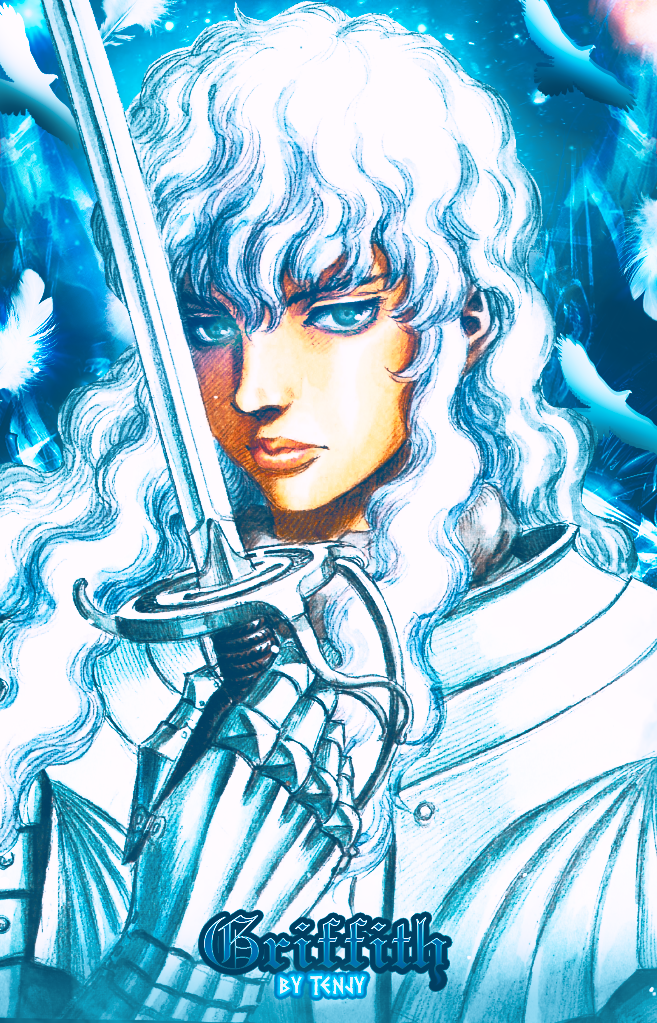 Mangá hiper detalhado anime cel art fantasia fanart griffith abducted  identity