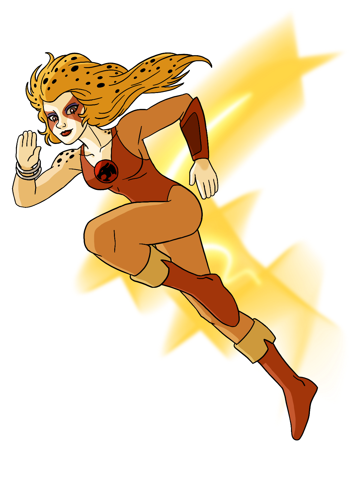 Check out this transparent ThunderCats character Cheetara PNG image