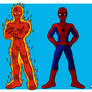 Spider-Man, the Human Torch and Iceman