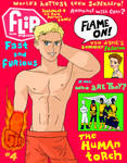 Human Torch Flip Magazine by Cesar-Hernandez