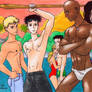 Young Avengers swimming pool