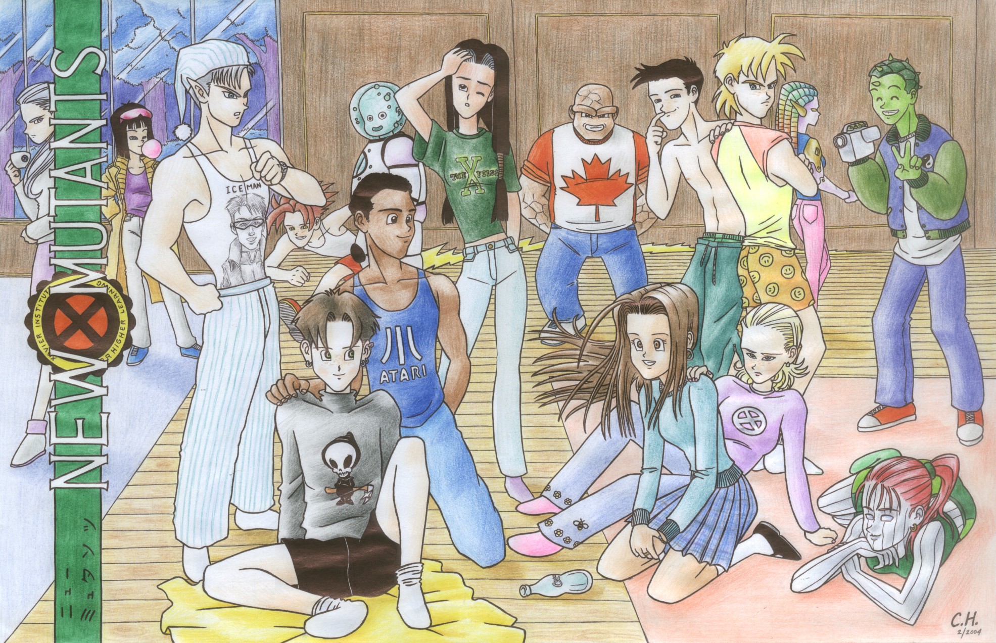 Poolside young mutants by Cesar-Hernandez on DeviantArt