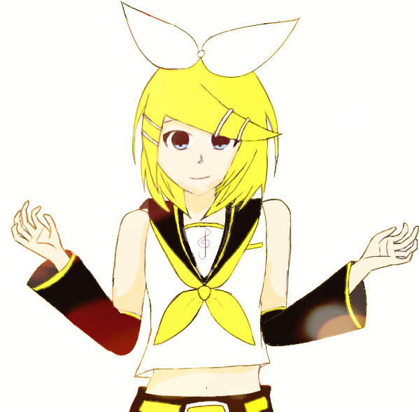 Kagamine Rin digital drawing trial by NeruenNg on DeviantArt