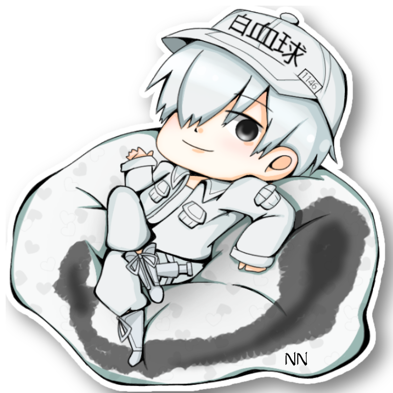 Cells At Work Chibi White Blood Cell Hataraku Saibou shirt - Limotees