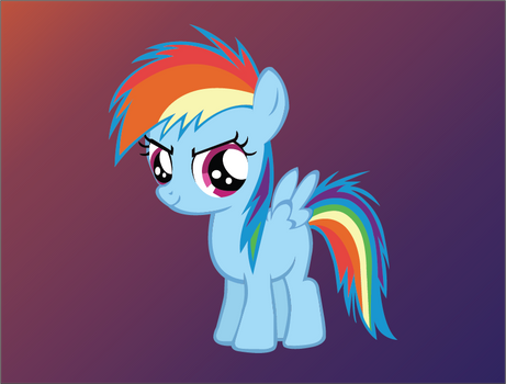 Rainbow Dash Filly