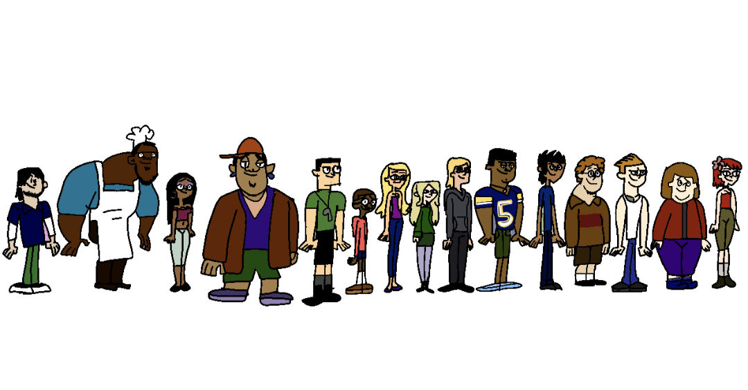Total Drama Height Chart (My Way) by JordanLee120 on DeviantArt