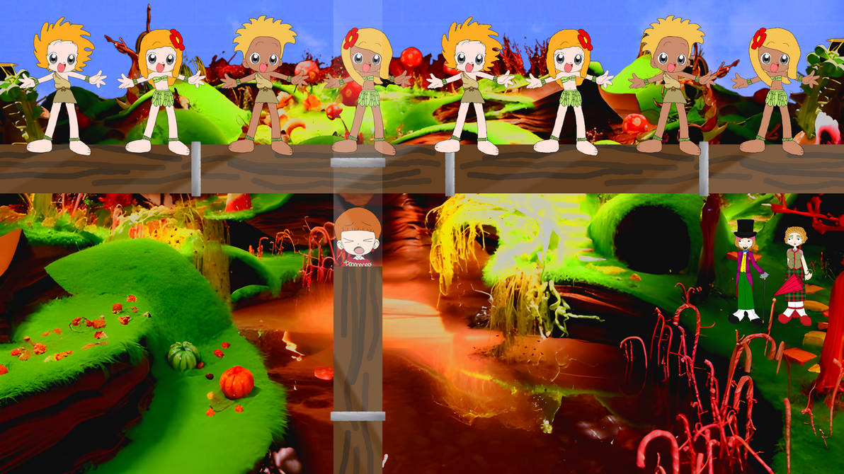 Augustus Gloop Goes Up The Pipe by FB820onDeviantArt on DeviantArt