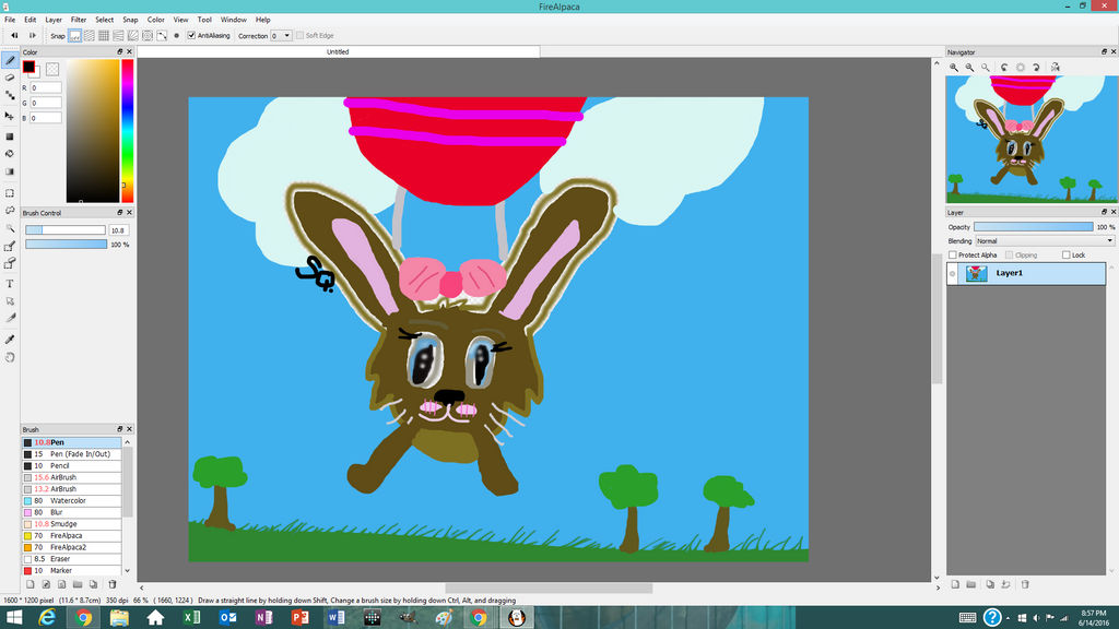 Flying Rabbit Deviantart A BUNNY FLYING OFF A PARACHUTE by sunnypaints05 on DeviantArt