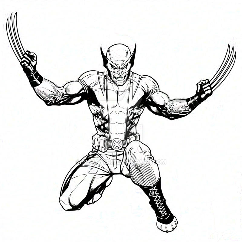Wolverine Inking Inking Frank Cho - Savage Wolverine by Almayer on DeviantArt
