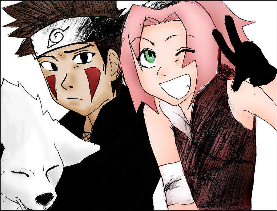 Kiba And Sakura.