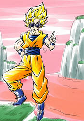 cool Goku in gayland