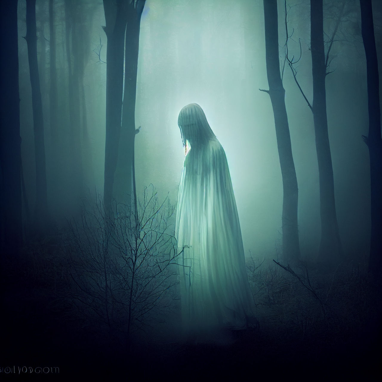 ghost in the forest by Moribato on DeviantArt