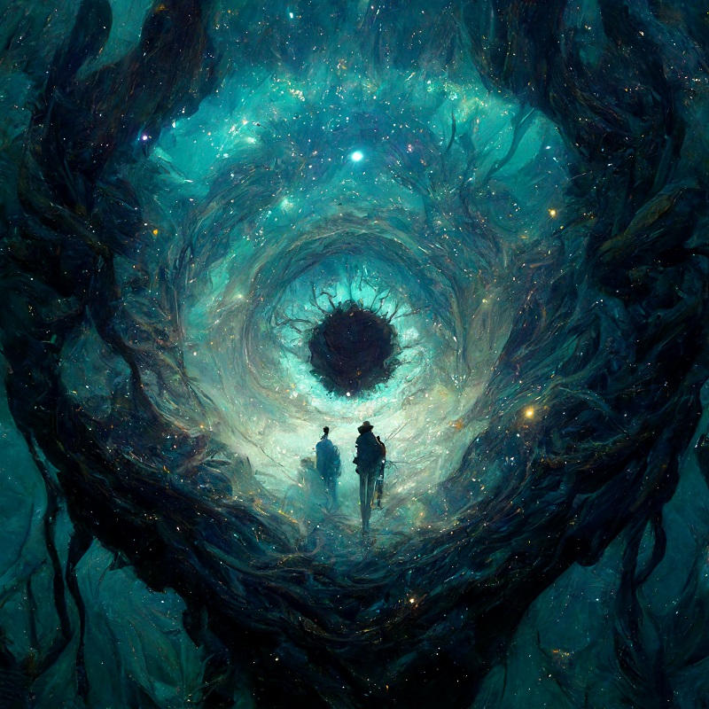 To Abyss two people looking into the abyss by Moribato on DeviantArt