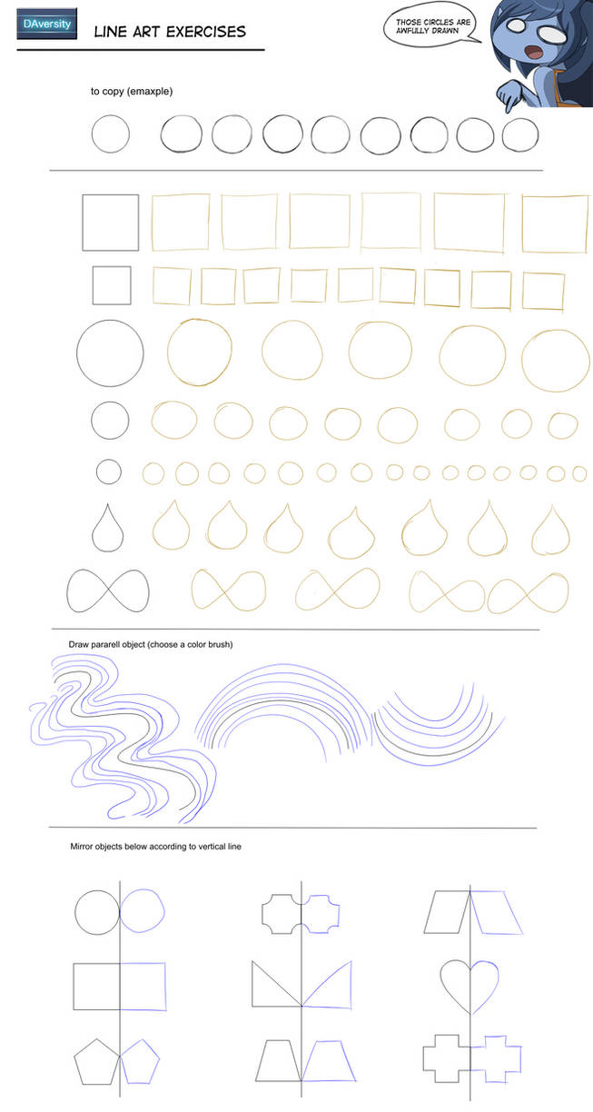 Assignement # 3 Lineart Exercise ( First Set ) by setsuna75 on DeviantArt