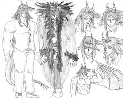 Belcebu Chulainn character design sketch