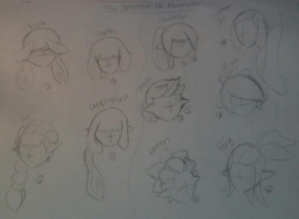 Splatoon Ink Hair Splatoon Inkling Hair by MaSt3rTrAsH on DeviantArt