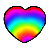 free rainbow heart avvy