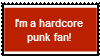 Stamp Request: Hardcore Punk Fan