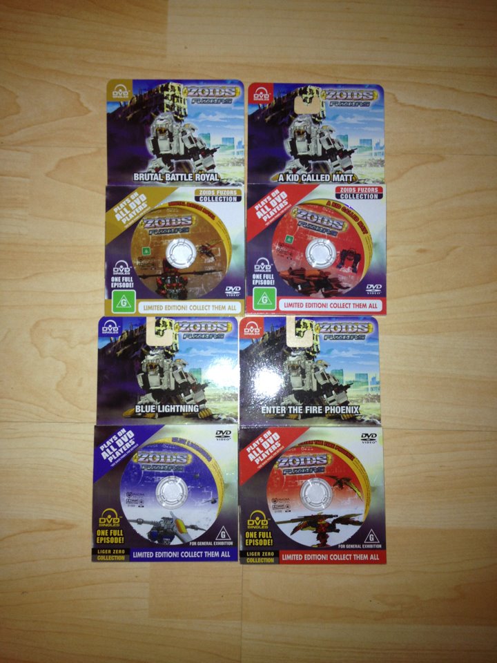 Zoids Fuzors DVD Singles