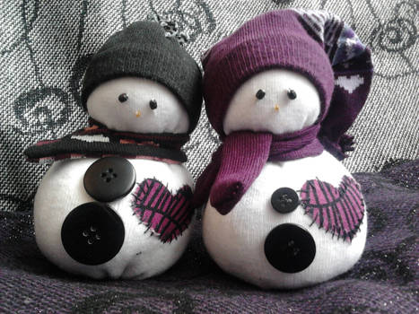 Valentine's Day Snowmen