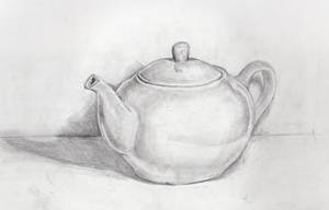 Still Life - White Teapot