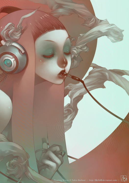 Floating Waves by Fabio-Barboni