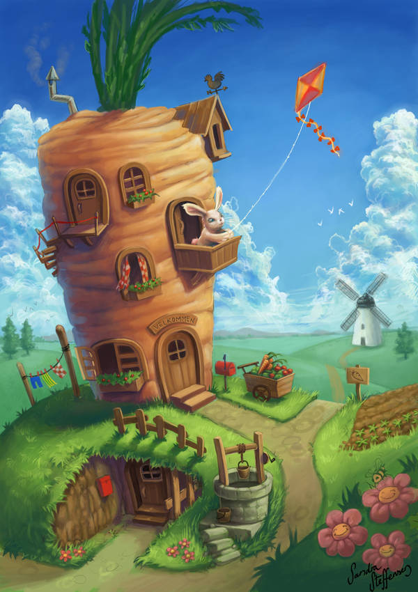 Bunny Dream House by SandraKristin