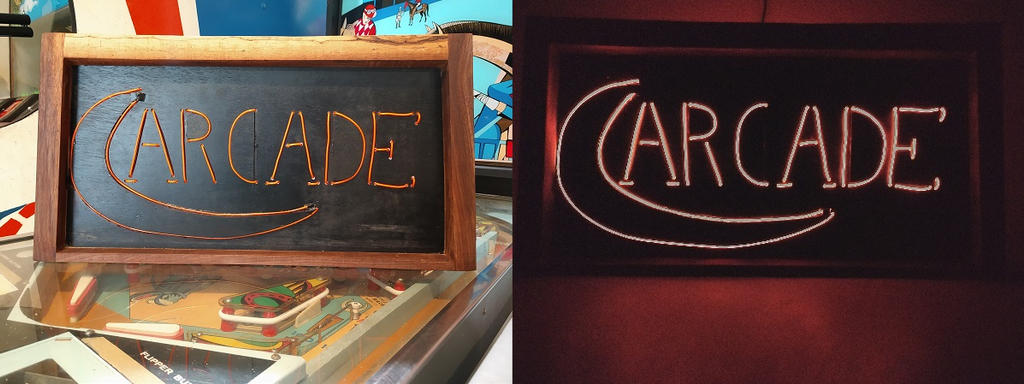 Rustic Arcade Sign Arcade sign by ReverieCraft on DeviantArt