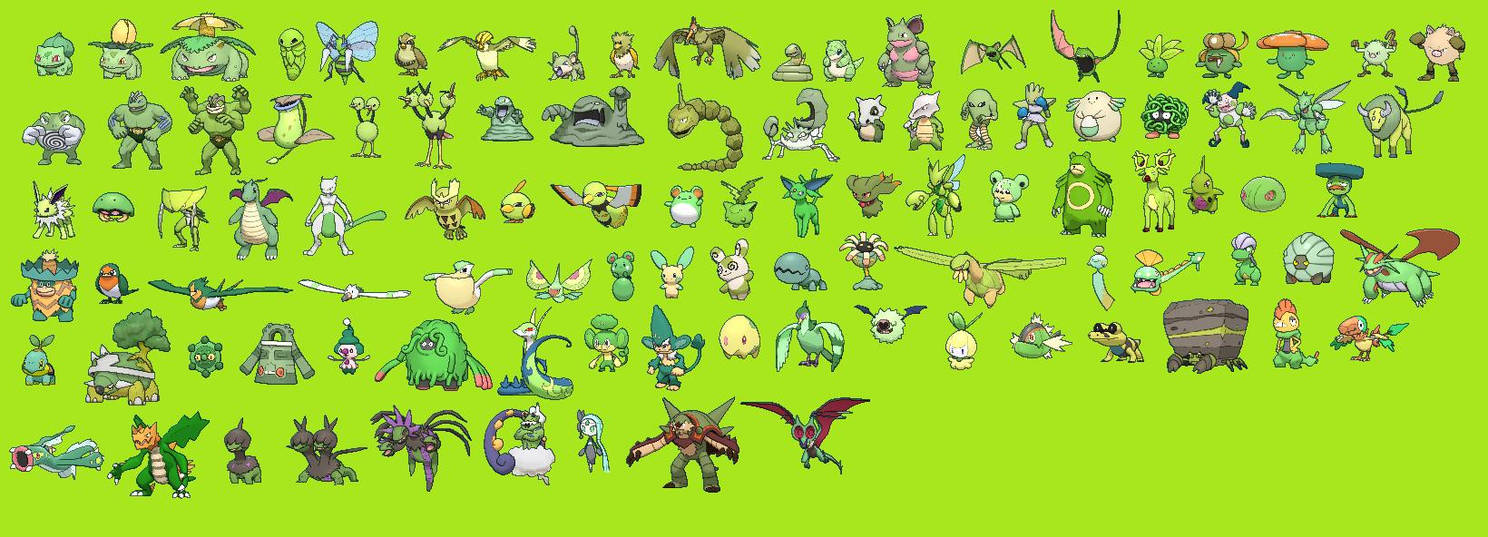All Green Shiny Pokemon By Thatcharizardguy On Deviantart All Green Shiny Pokemon By Thatcharizardguy On Deviantart