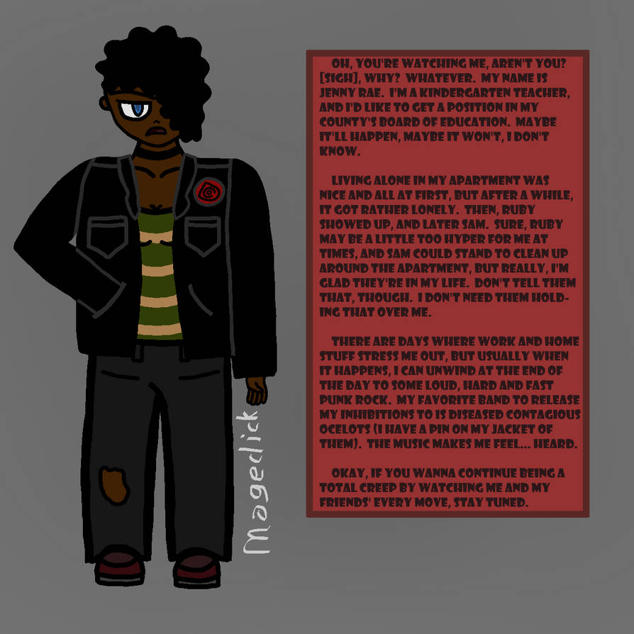 Jenny Rae Updated Bio by Mageclick on DeviantArt