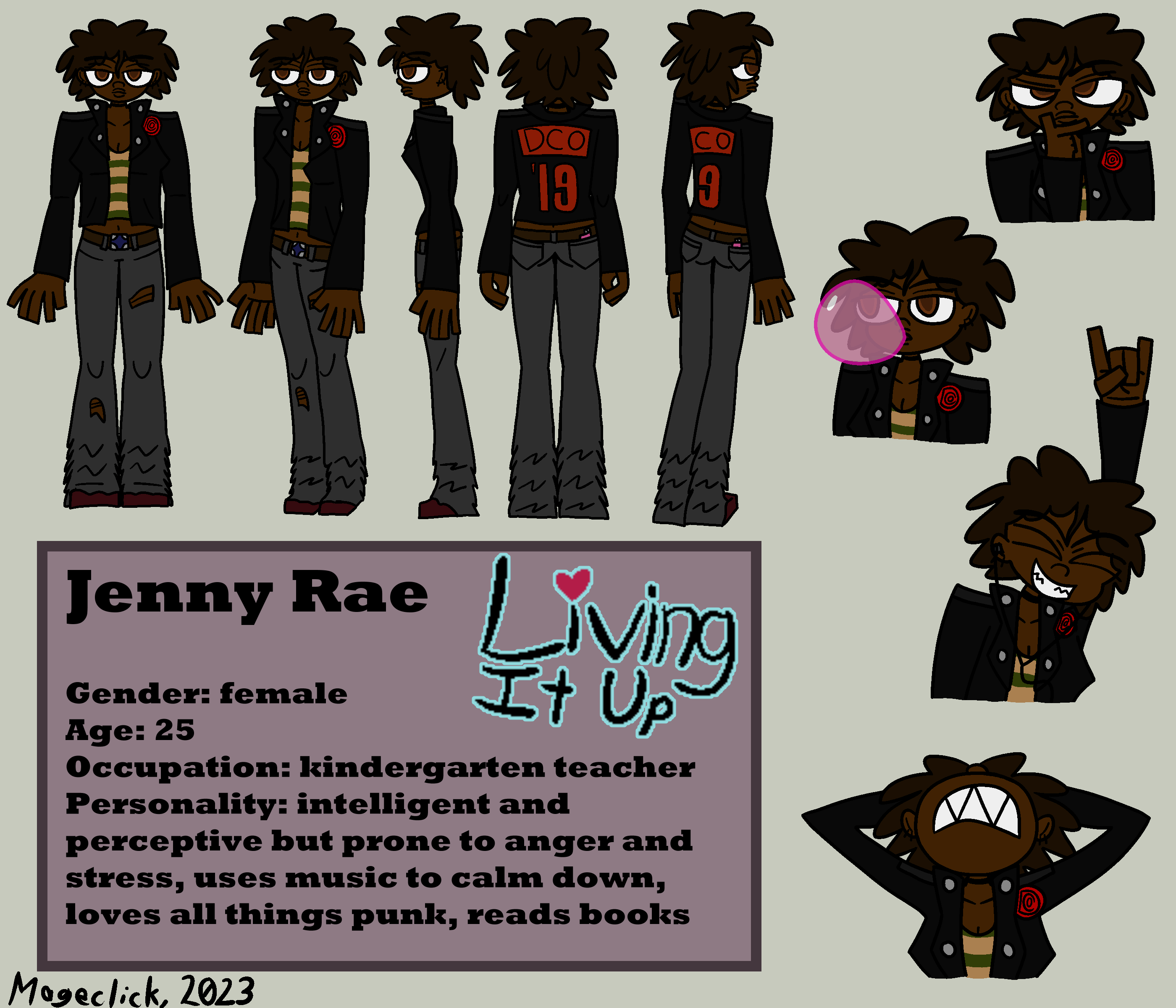 Jenny Rae Reference Sheet by Mageclick on DeviantArt