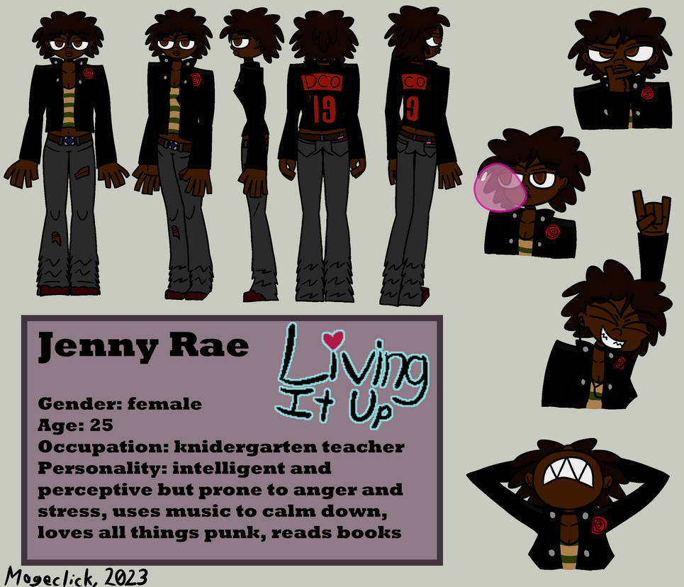Jenny Rae Reference Sheet by Mageclick on DeviantArt
