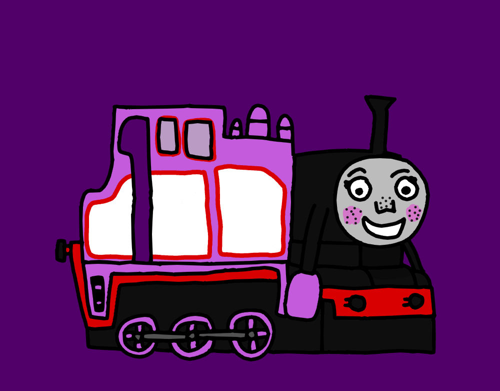 Pink Engine Drawing Rosie The Pink Engine by Curseddead706 on DeviantArt