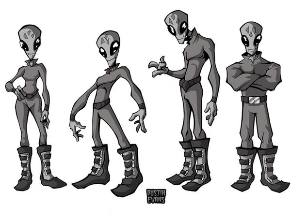 Alien Character Designs by DustinEvans on DeviantArt