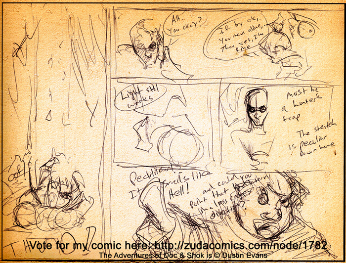 Doc and Shok page 5 layout