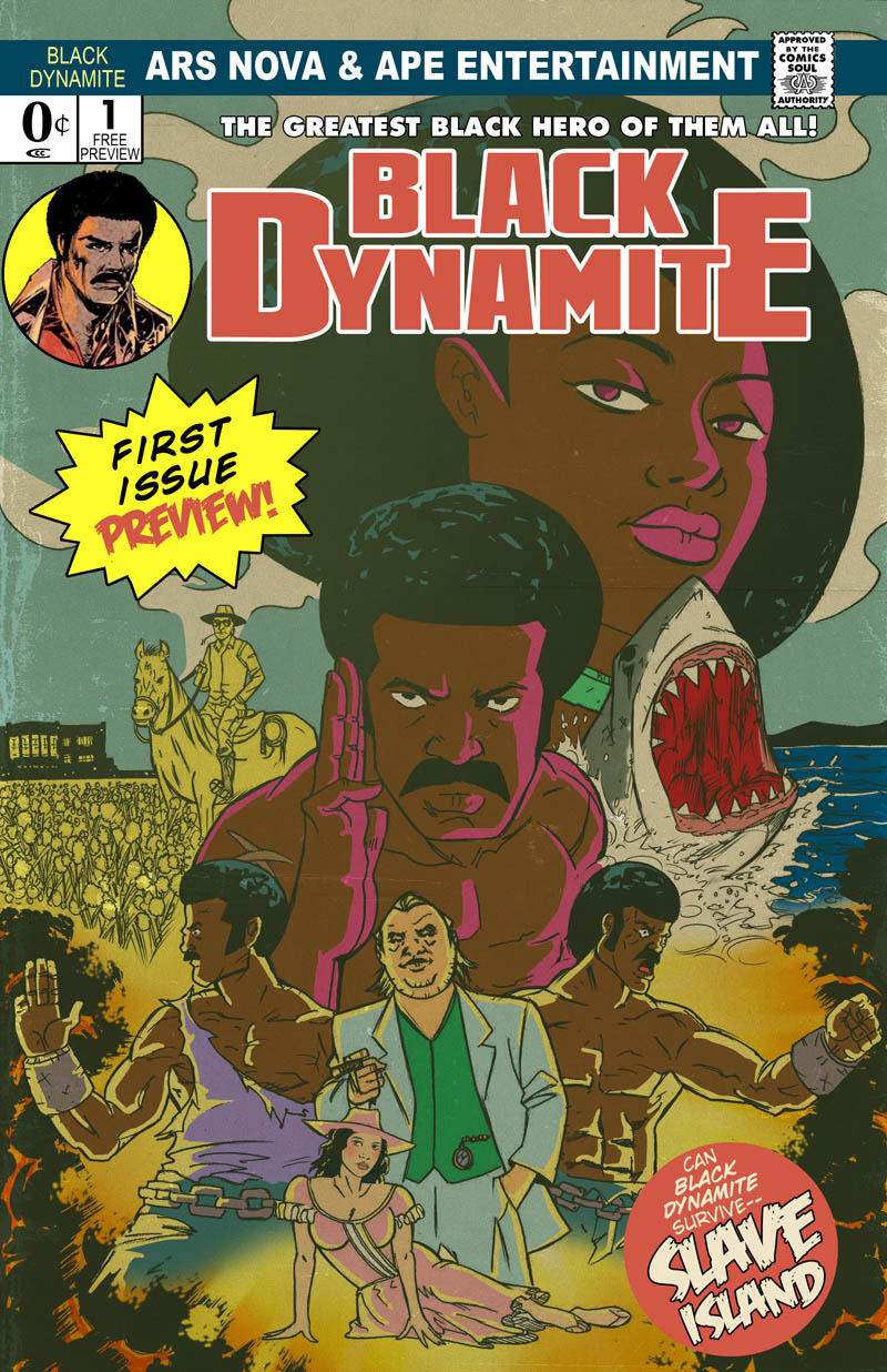 Black Dynamite promo colors