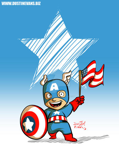 Happy 4th of July from Little Captain America