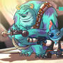 Stitch and Sully as Han Solo and Chewbacca