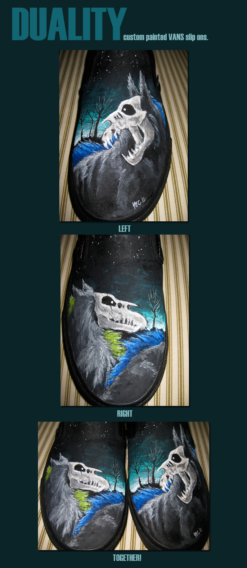 DUALITY: Custom Painted Vans shoes II