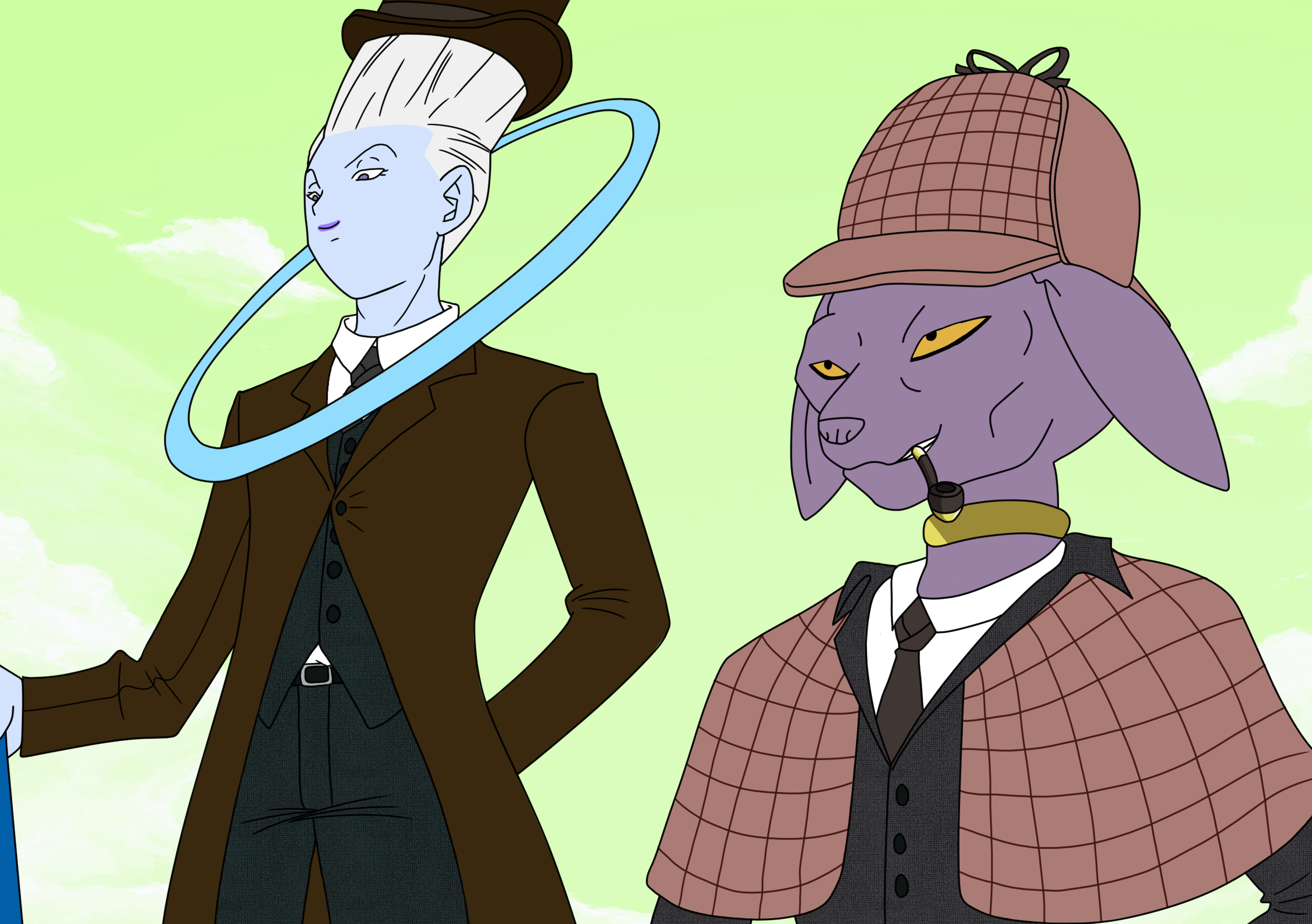 Beerus Holmes and Dr. Whis