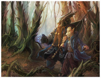 Dwarf and gnome by WanderingInPixels