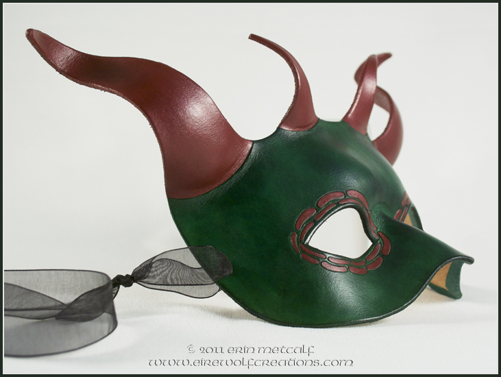 4-Horned Green Dragon mask