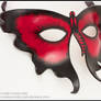 Black and Red Butterfly leather mask
